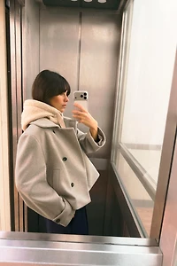 SHORT HIGH NECK COAT