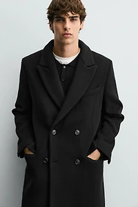 DOUBLE BREASTED MANTECO WOOL BLEND COAT ®