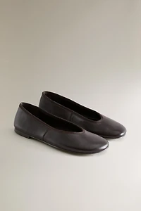 BALLERINES FLEXIBLES EN CUIR