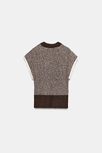 HERRINGBONE KNIT TANK TOP