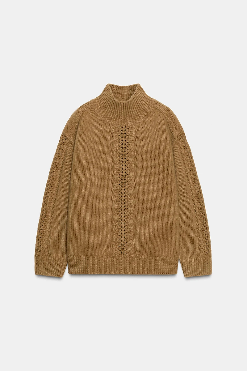 100% WOOL TEXTURED JUMPER