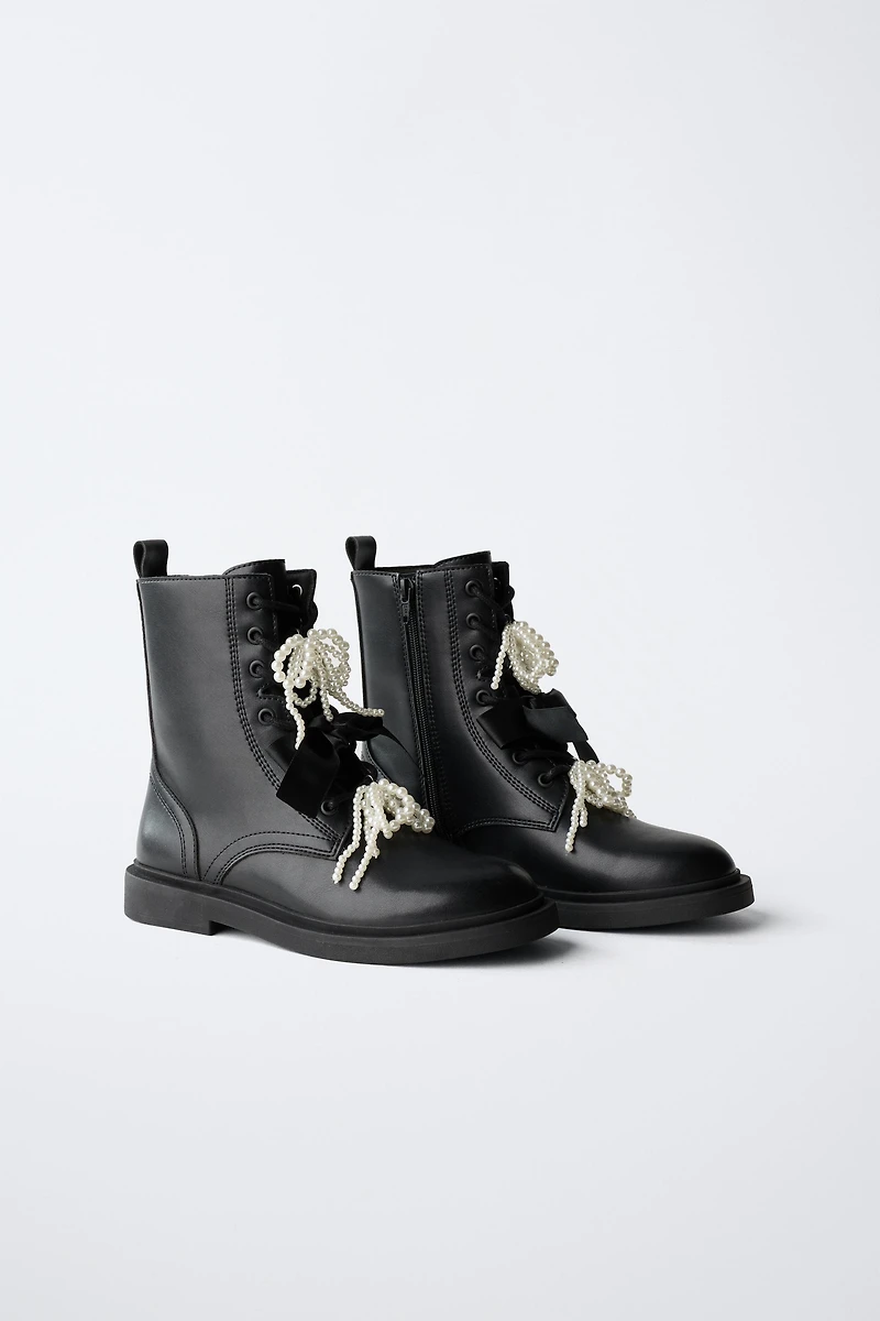BOW DETAIL ANKLE BOOT