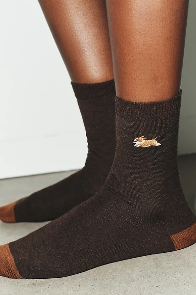 DOG EMBROIDERY SOCKS
