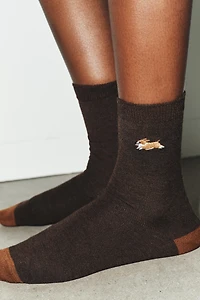 DOG EMBROIDERY SOCKS