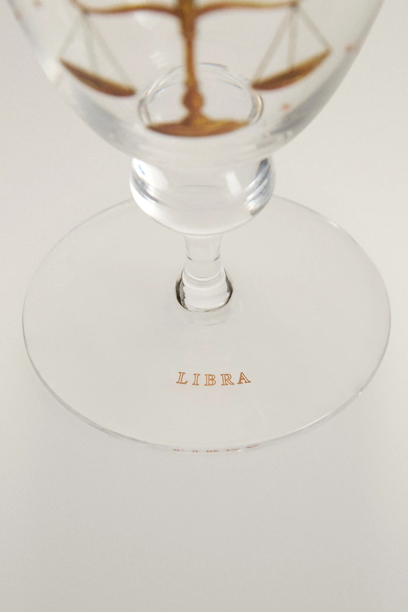 LIBRA ZODIAC GLASS | MARISA BERENSON