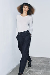 JEAN ZW COLLECTION BALLOON RAYURES TAILLE NORMALE