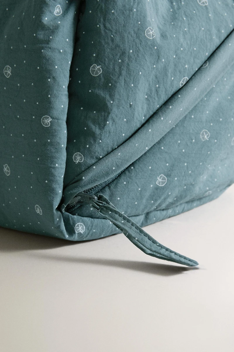 TROUSSE DE TOILETTE ENFANT COTON FEUILLES