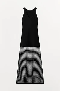 COMBINATION TULLE KNIT DRESS