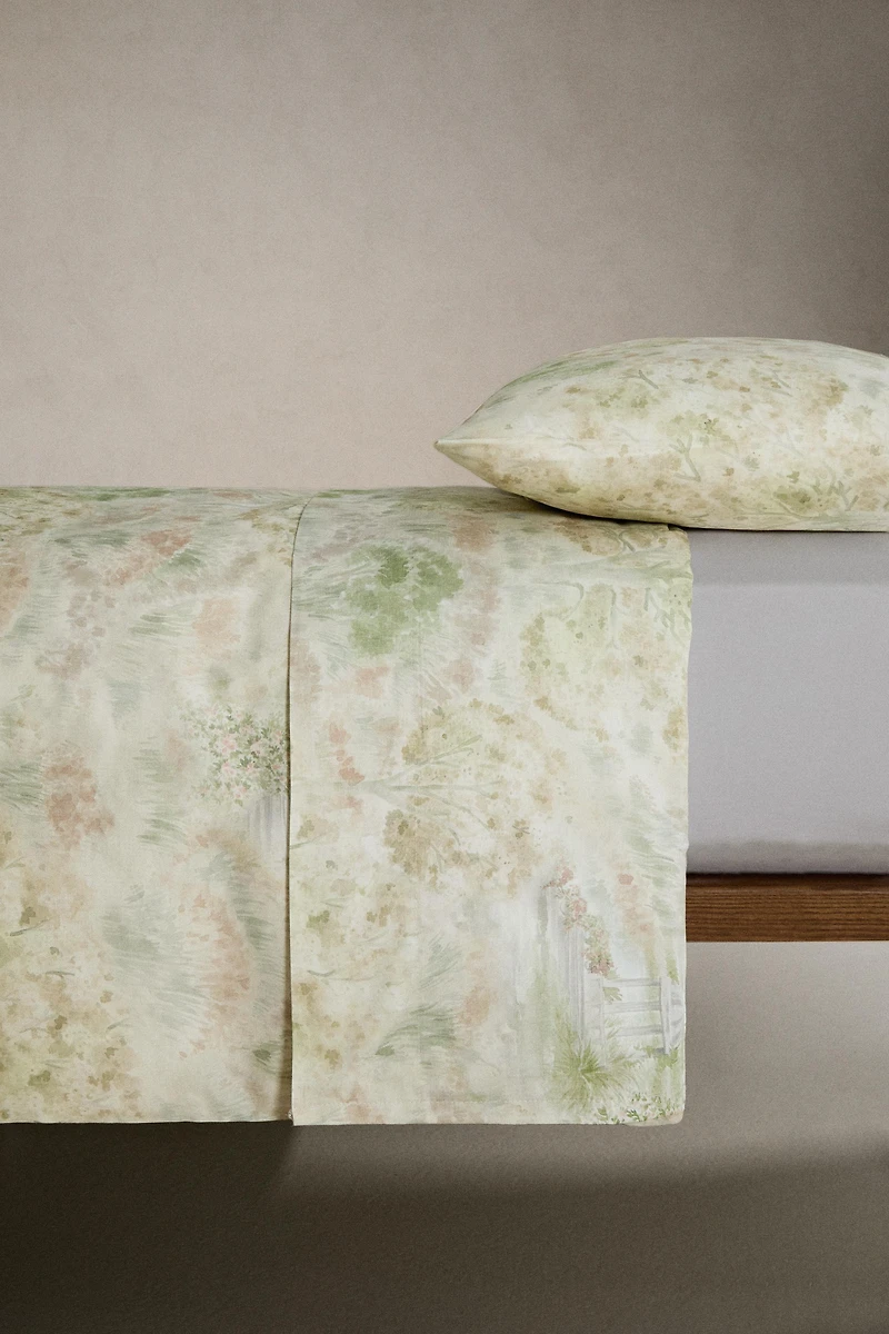 GARDEN PRINT FLAT SHEET