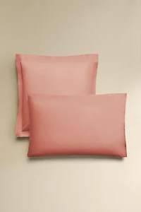 PERCALE COTTON PILLOWCASE ( THREAD COUNT