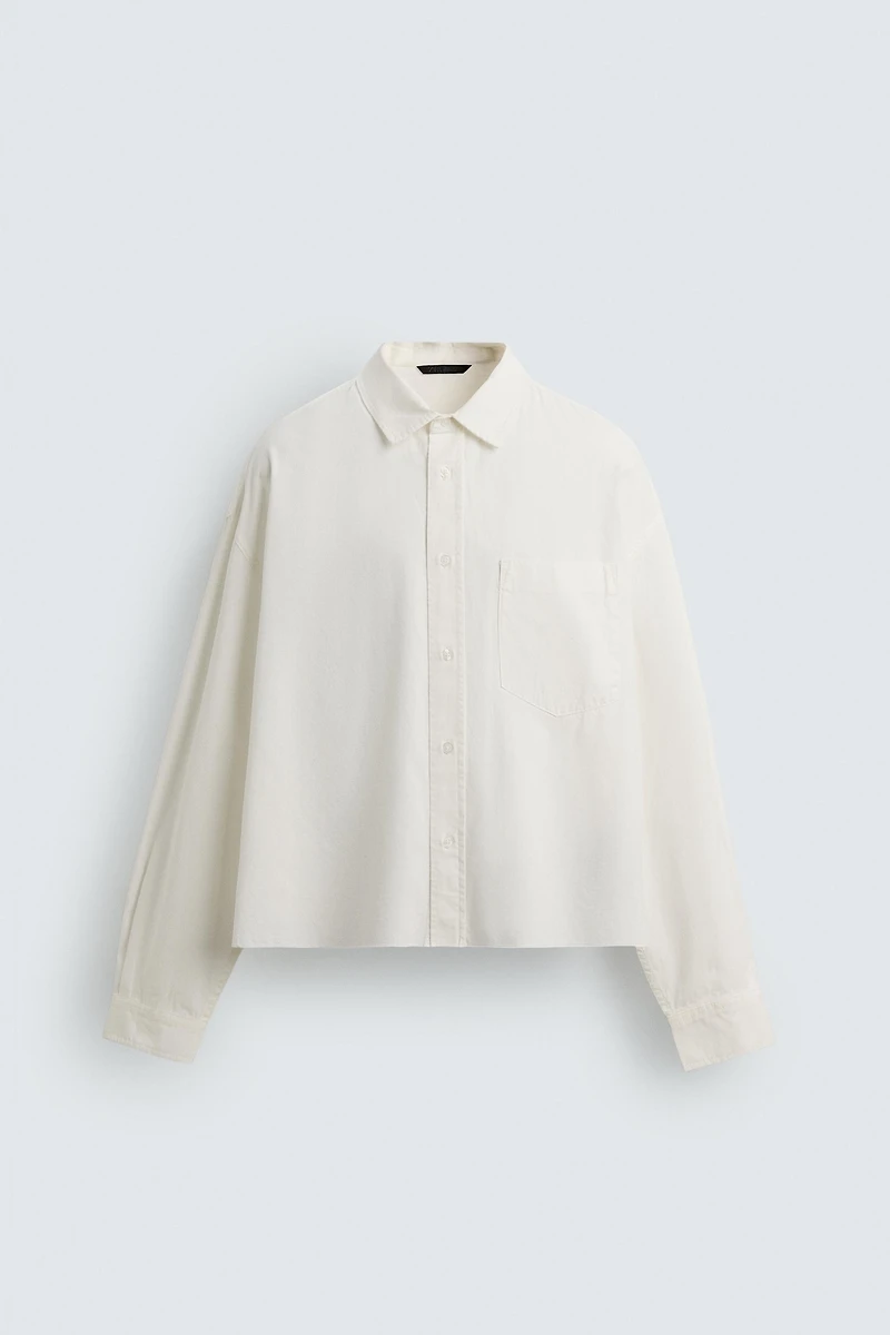 CHEMISE COUPE BOXY DÉLAVÉE