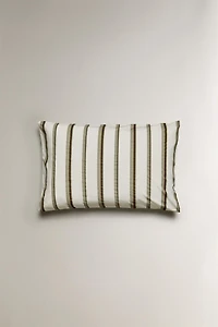 PERCALE COTTON PILLOWCASE WITH STRIPES (300 THREAD COUNT)