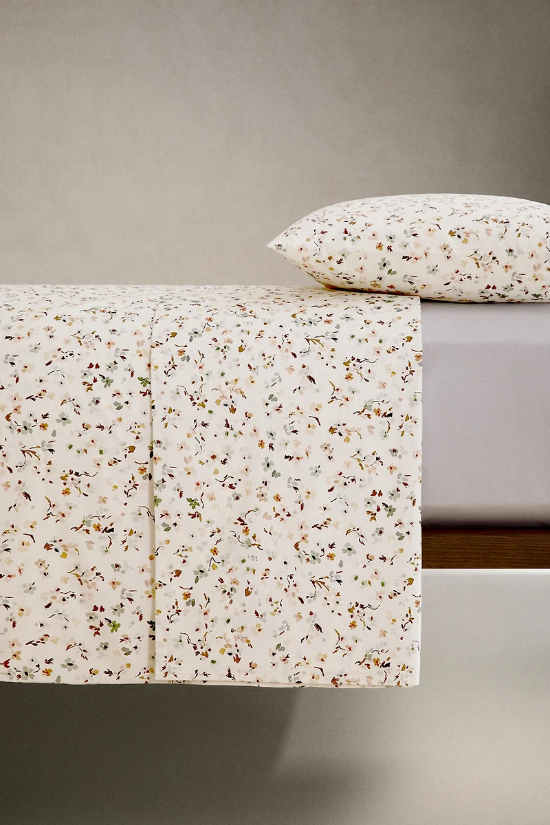 FLORAL PRINT DUVET COVER