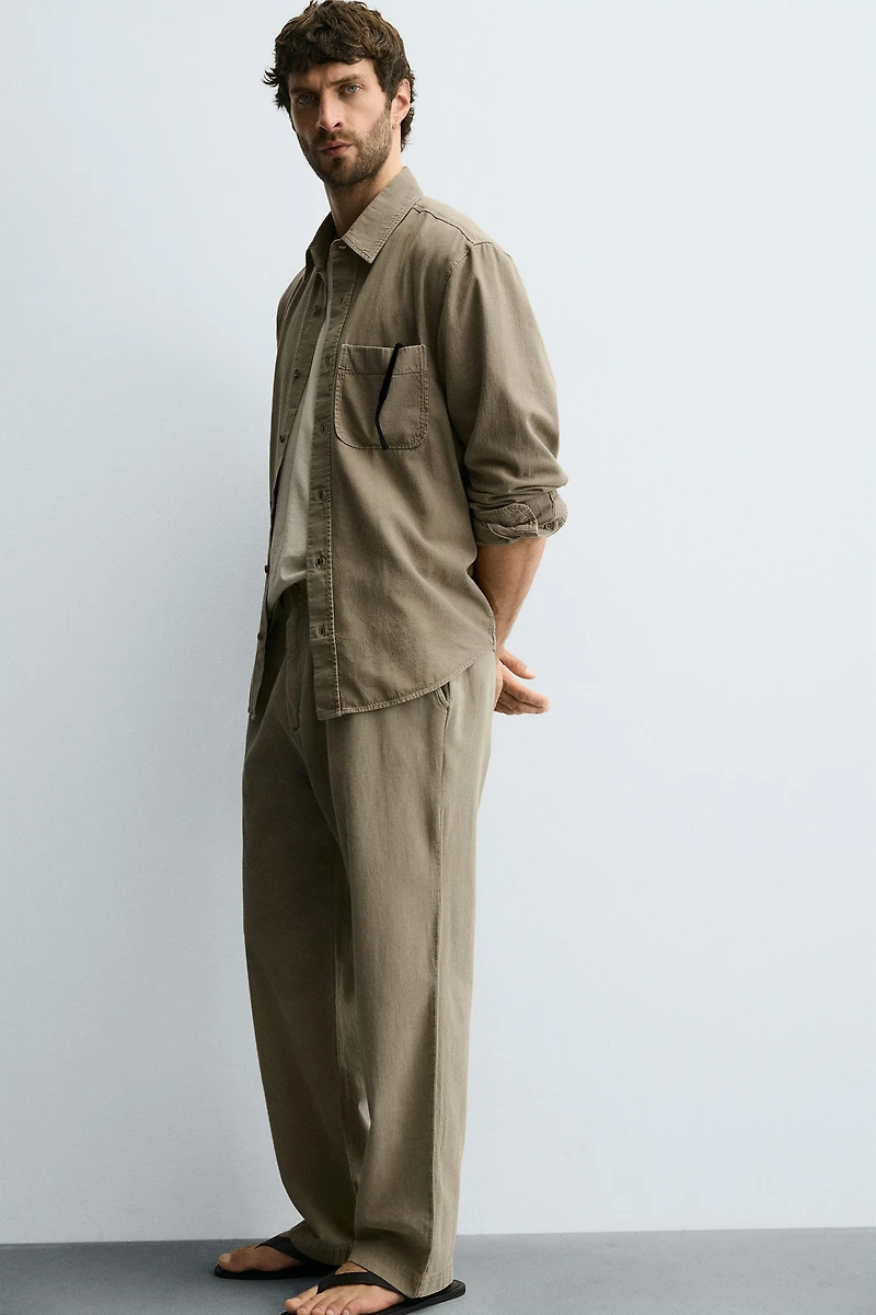 FLOWY COTTON - LINEN PANTS