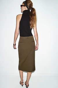 PENCIL MIDI SKIRT