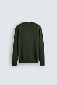 COTTON V-NECK SWEATER