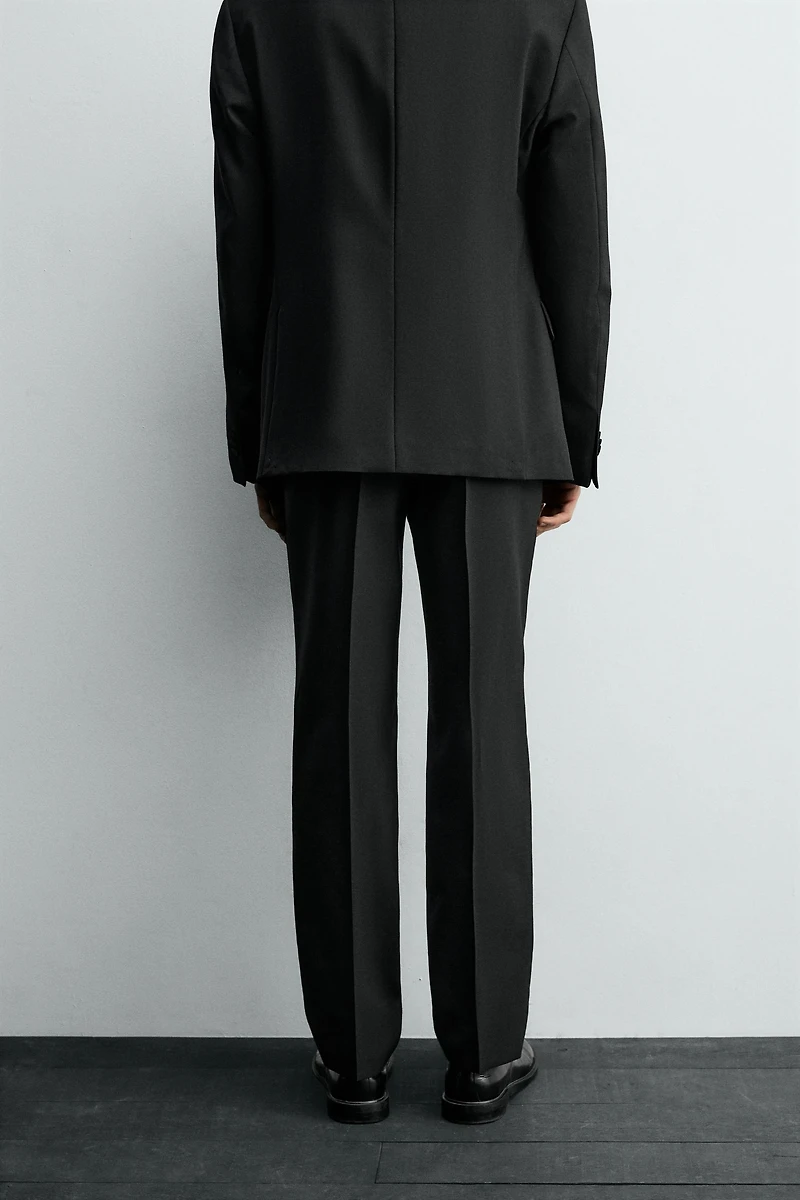 PLEATED SUIT PANTS