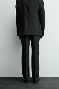 PLEATED SUIT PANTS