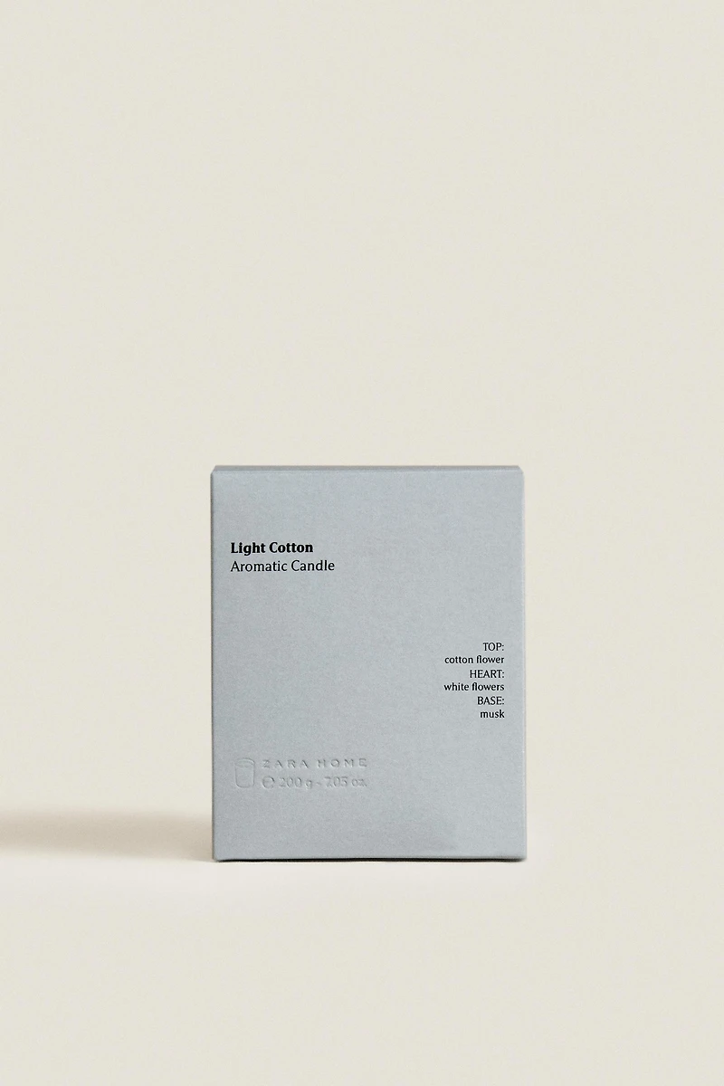 G) LIGHT COTTON SCENTED CANDLE