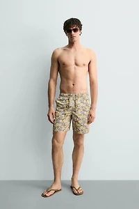 LONG FLORAL PRINT SWIMSUIT