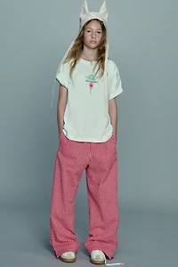 GINGHAM CHECK PANTS