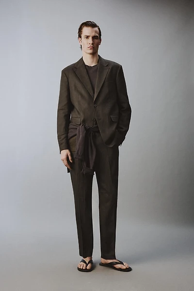 100% LINEN SUIT PANTS