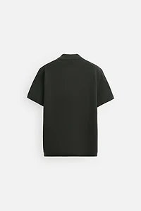 TEXTURED KNIT POLO