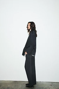 OVERSIZED TOPSTITCHED BLAZER