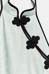 MIDI JACQUARD FROG FASTENING DRESS