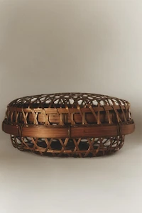 BAMBOO BASKET WITH LID