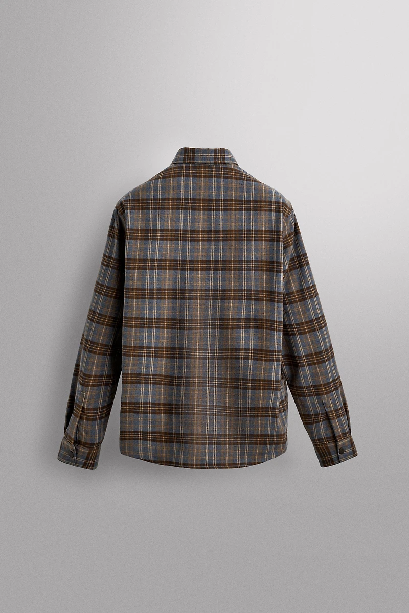 PLAID LYOCELL - WOOL SHIRT