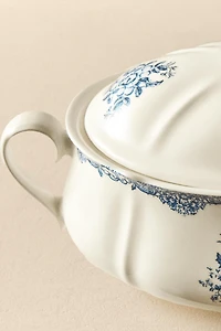 FLORAL EARTHENWARE TUREEN