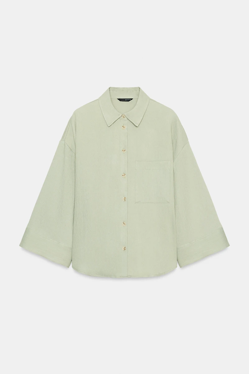 CHEMISE OVERSIZE MANCHES AMPLES