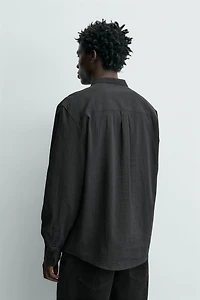 WRINKLE EFFECT POLO SHIRT