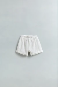 PLAIN COMBINATION BERMUDA SHORTS