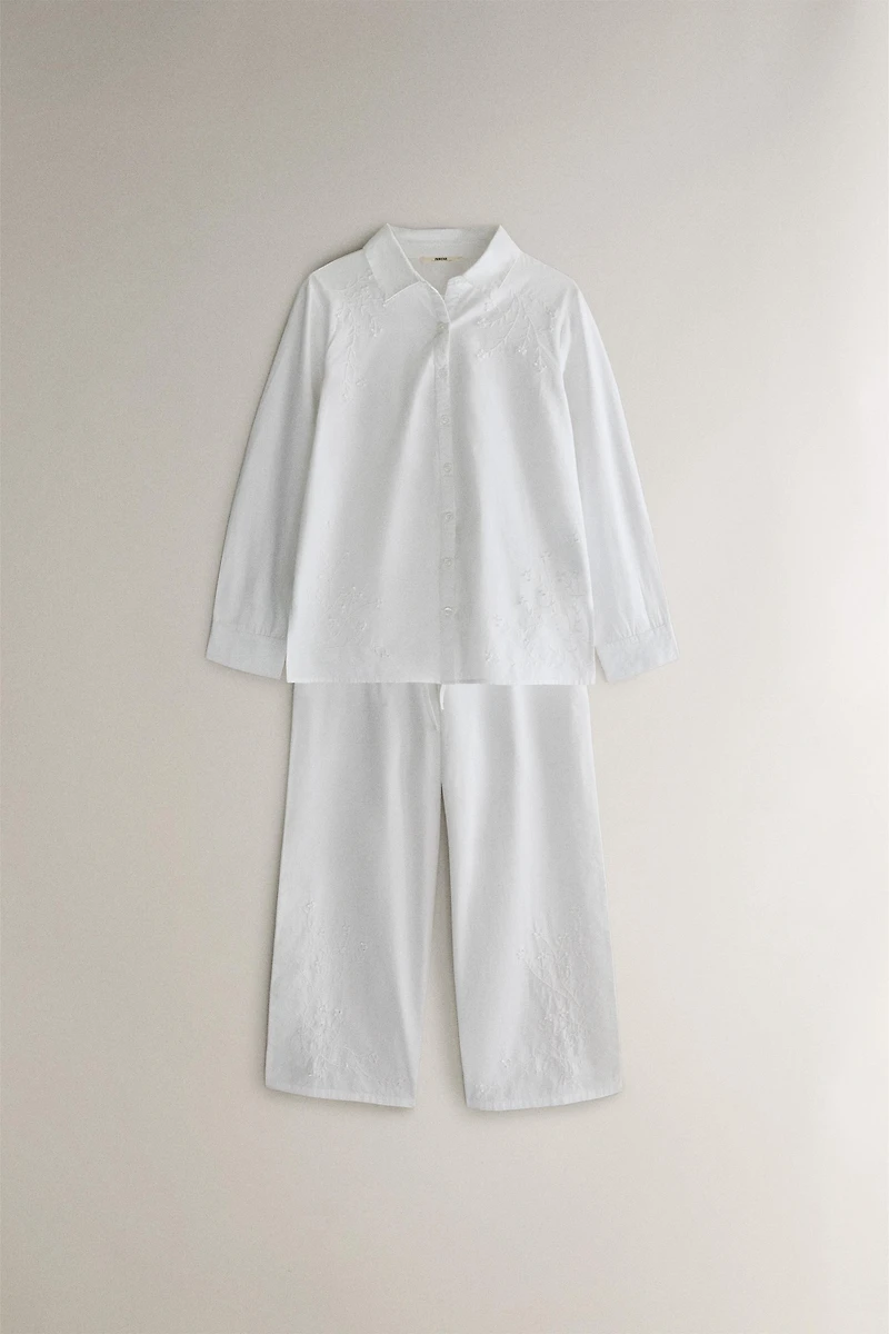 CHEMISE COTON BRODERIES
