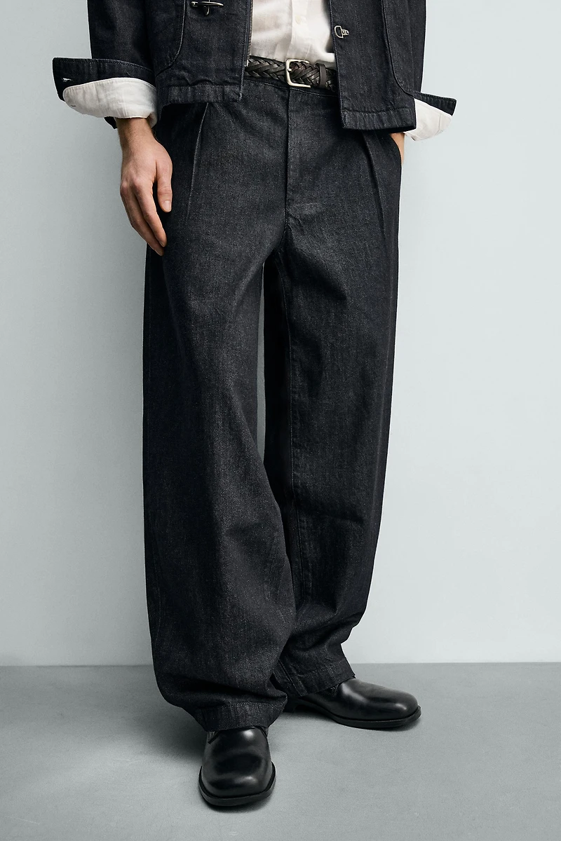 PANTALON CHINO BARREL FIT EN DENIM