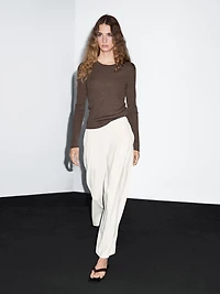 Jupe-culotte à pinces