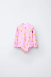 2-6 ANS/ MAILLOT DE BAIN À IMPRIMÉ CITRONS