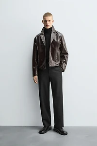 FAUX LEATHER JACKET