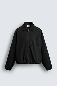 RELAXED FIT ZIP-UP JACKET