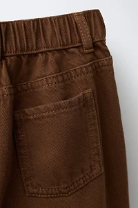 RUFFLED TWILL CULOTTES