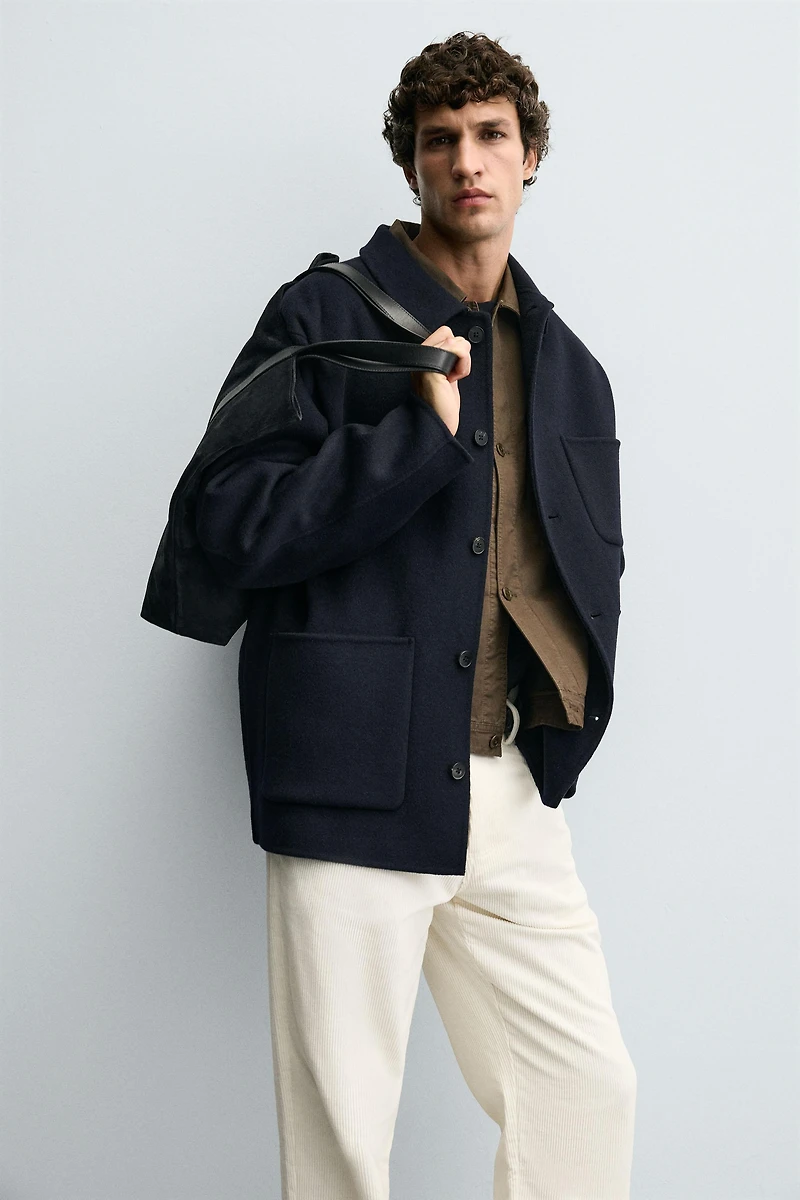 SURCHEMISE LAINE POCHES