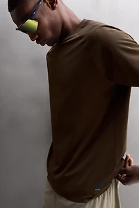 OPEN KNIT STRUCTURE T-SHIRT