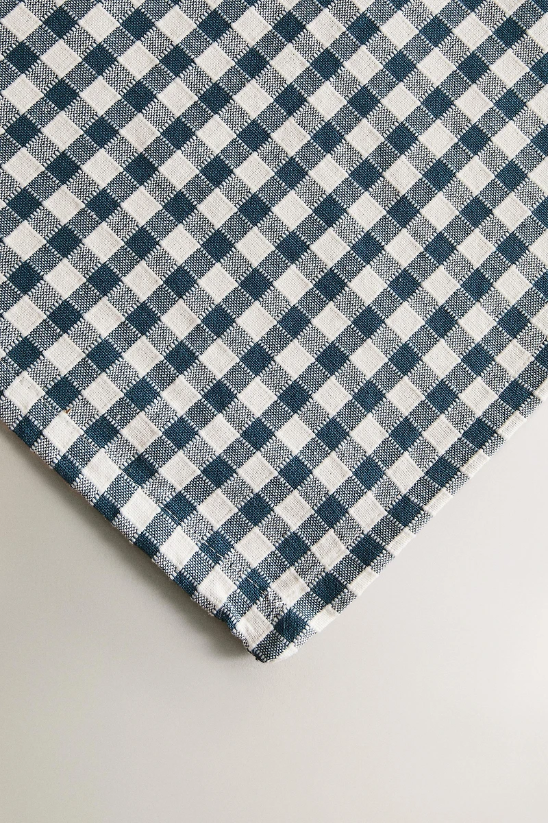 GINGHAM COTTON TABLECLOTH