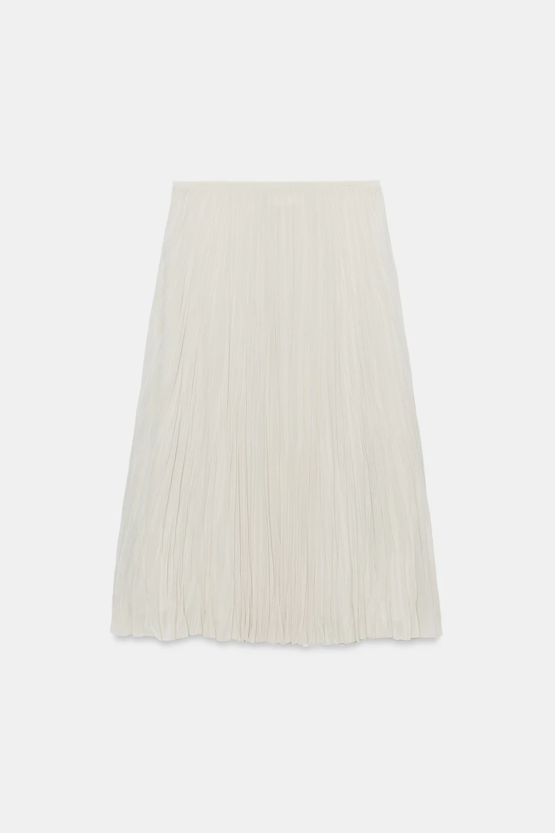 ZW COLLECTION PLEATED MIDI SKIRT