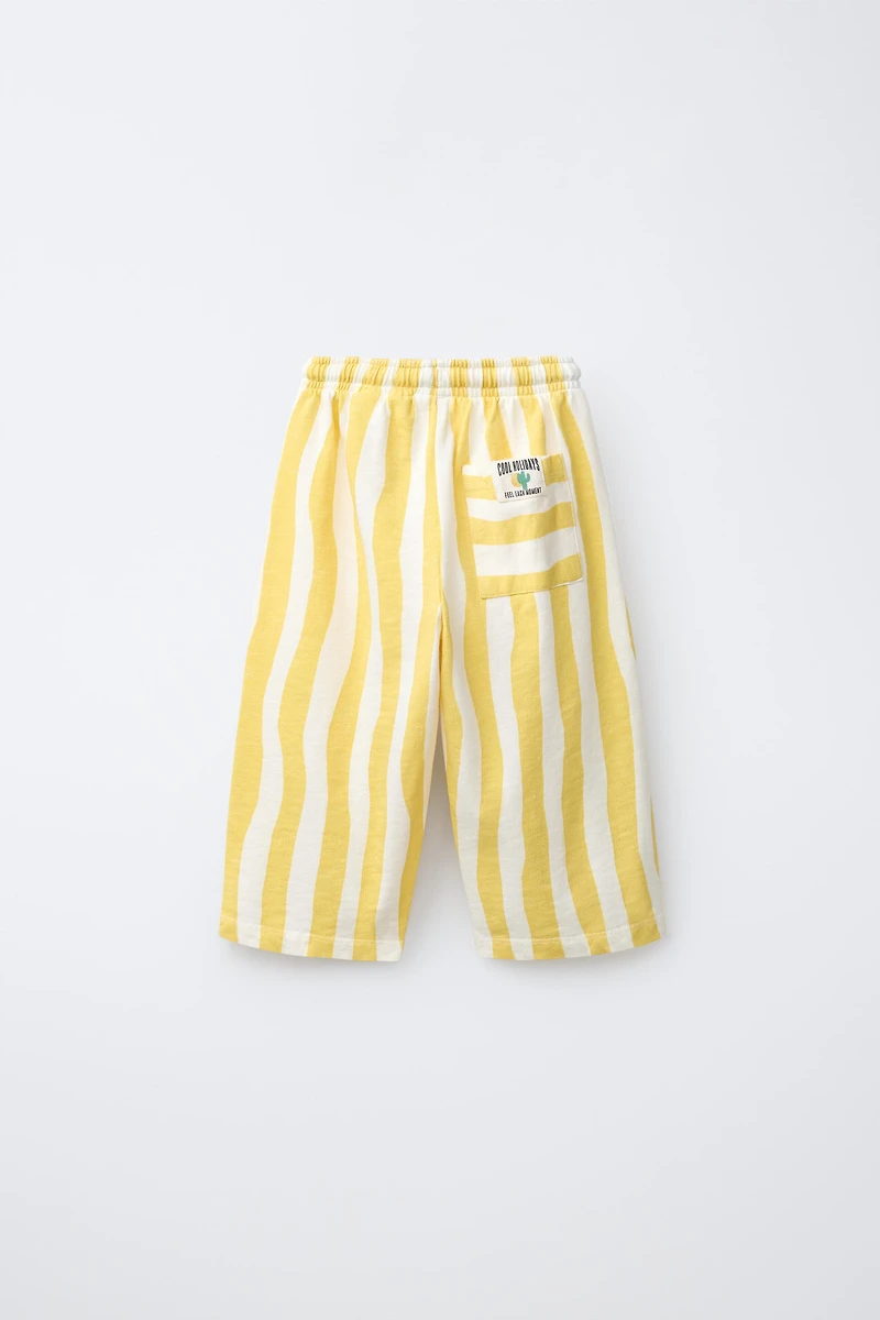 PANTALON À RAYURES VAGUES
