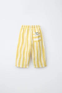 PANTALON À RAYURES VAGUES