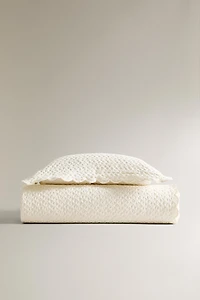 CHILDREN'S MINI WAFFLE-KNIT BEDSPREAD