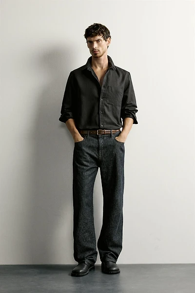 LINEN - COTTON REGULAR FIT SHIRT